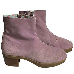 Lazo Boots THE SIREN: Monotone in Nebula Purple Lug Boot‎ Size 8.5